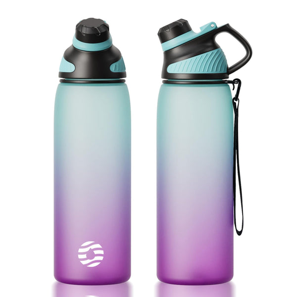 1000ml Thermos Flask Stainless Steel Water Bottle with Magnetic Lid, Carbonated Water Bottle, Barbie Powder 